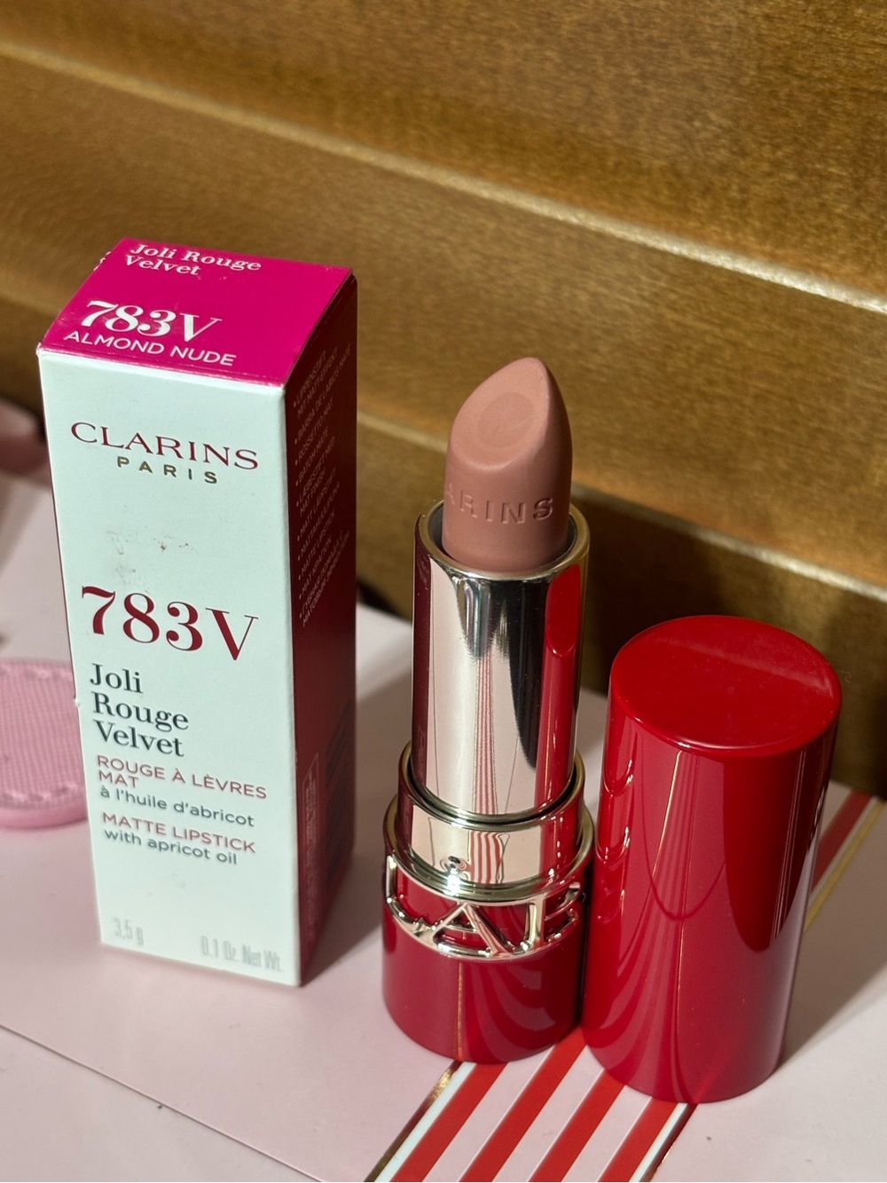 Clarins Joli Rouge Velvet Matte Moisturizing Lipstick - Picture 5 of 7